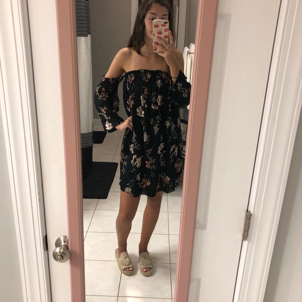 off the shoulder dress